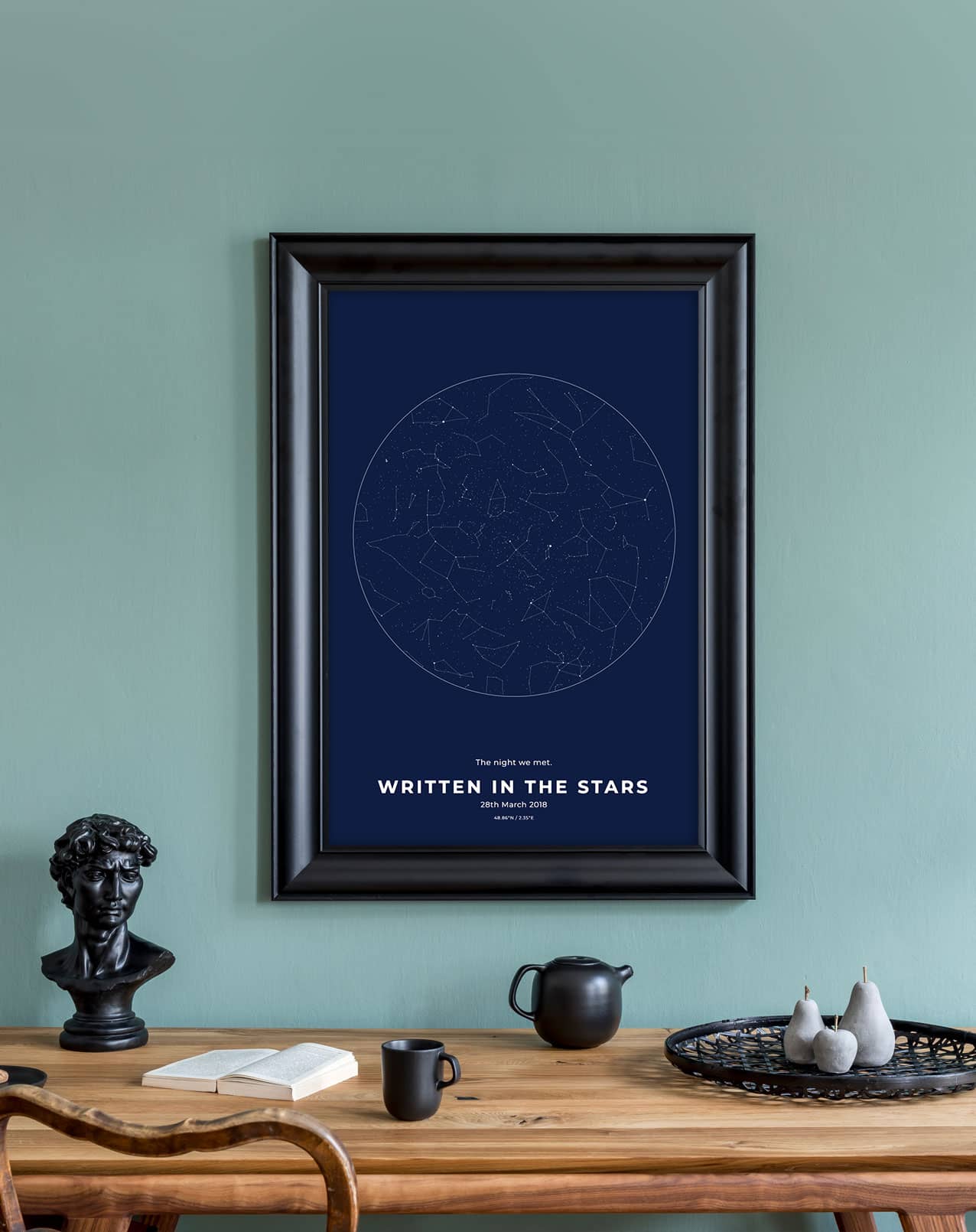 Star map print